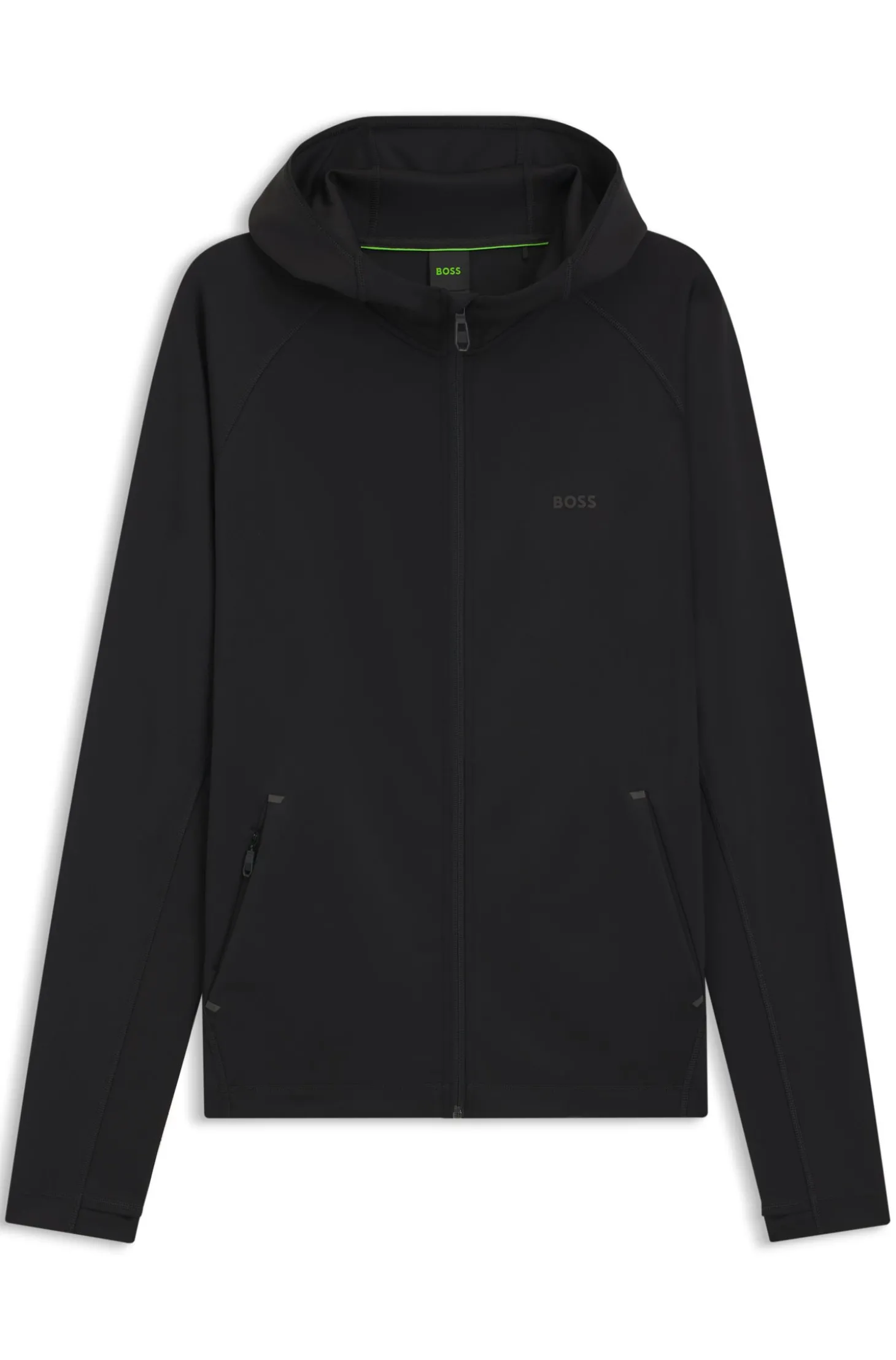 Active Hoodie mit Reißverschluss und reflektierendem Branding