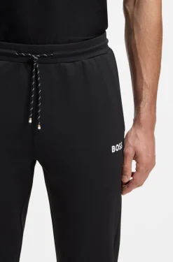 Active Jogginghose aus Stretch-Gabardine mit Reißverschlüssen an den Säumen