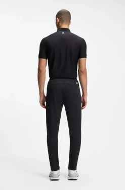 Active Jogginghose aus Stretch-Gabardine mit Reißverschlüssen an den Säumen