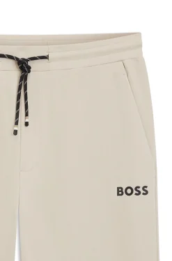 Active Jogginghose aus Stretch-Gabardine mit Reißverschlüssen an den Säumen
