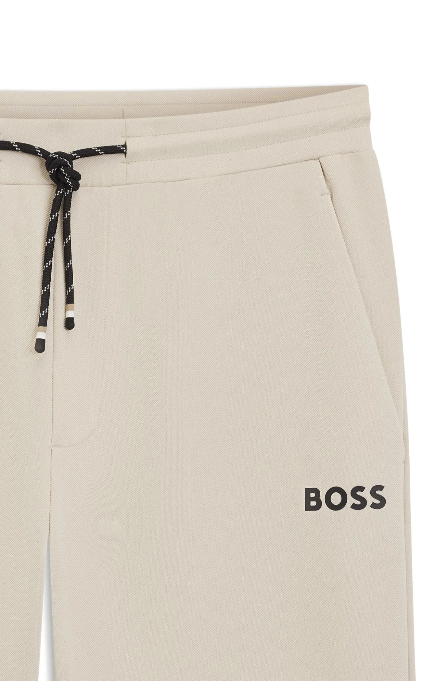 Active Jogginghose aus Stretch-Gabardine mit Reißverschlüssen an den Säumen