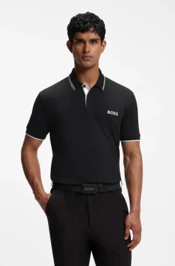 Active Paddy Regular-Fit Poloshirt aus schnell trocknendem Stretch-Piqué