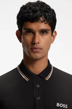 Active Paddy Regular-Fit Poloshirt aus schnell trocknendem Stretch-Piqué