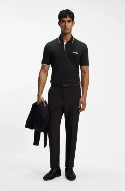 Active Paddy Regular-Fit Poloshirt aus schnell trocknendem Stretch-Piqué