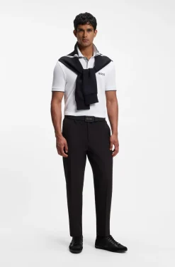 Active Paddy Regular-Fit Poloshirt aus schnell trocknendem Stretch-Piqué