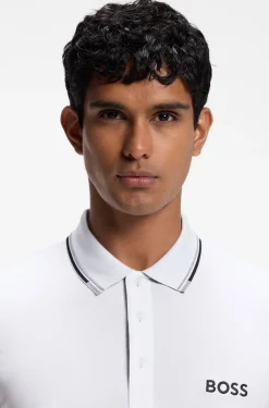Active Paddy Regular-Fit Poloshirt aus schnell trocknendem Stretch-Piqué