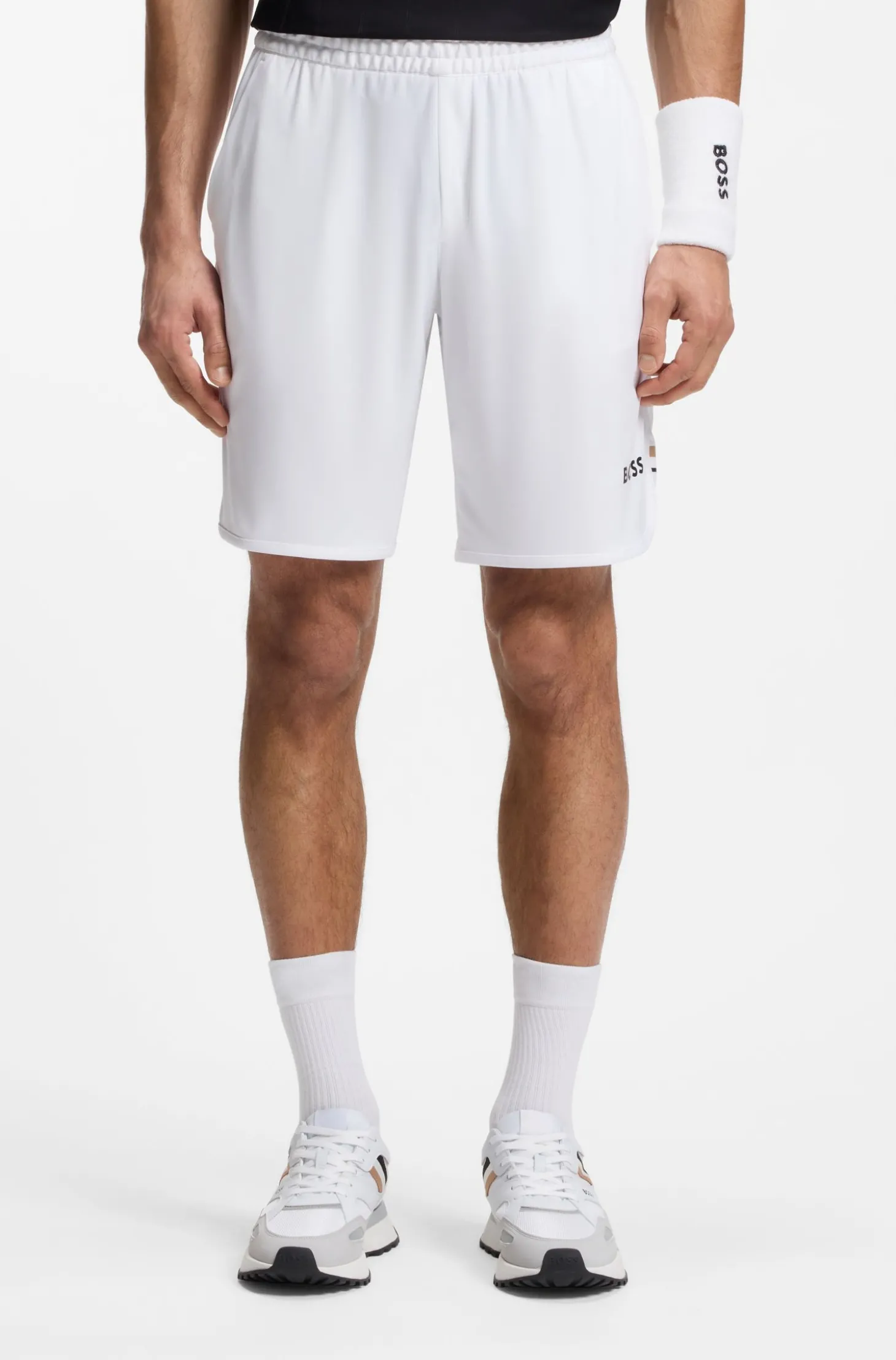 Active Schnell trocknende Shorts aus Stretch-Gewebe mit Taschen