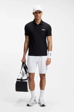 Active Schnell trocknende Shorts aus Stretch-Gewebe mit Taschen