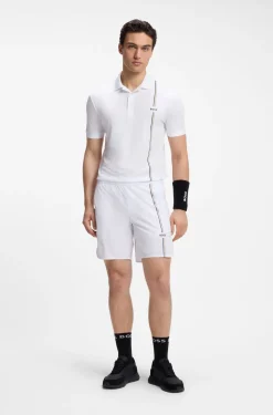 Active schnell trocknendes Poloshirt mit Signature-Streifen