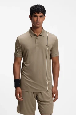 Active schnell trocknendes Poloshirt mit Signature-Streifen
