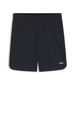 Active Shorts aus Stretch-Gewebe mit Taschen aus Mesh