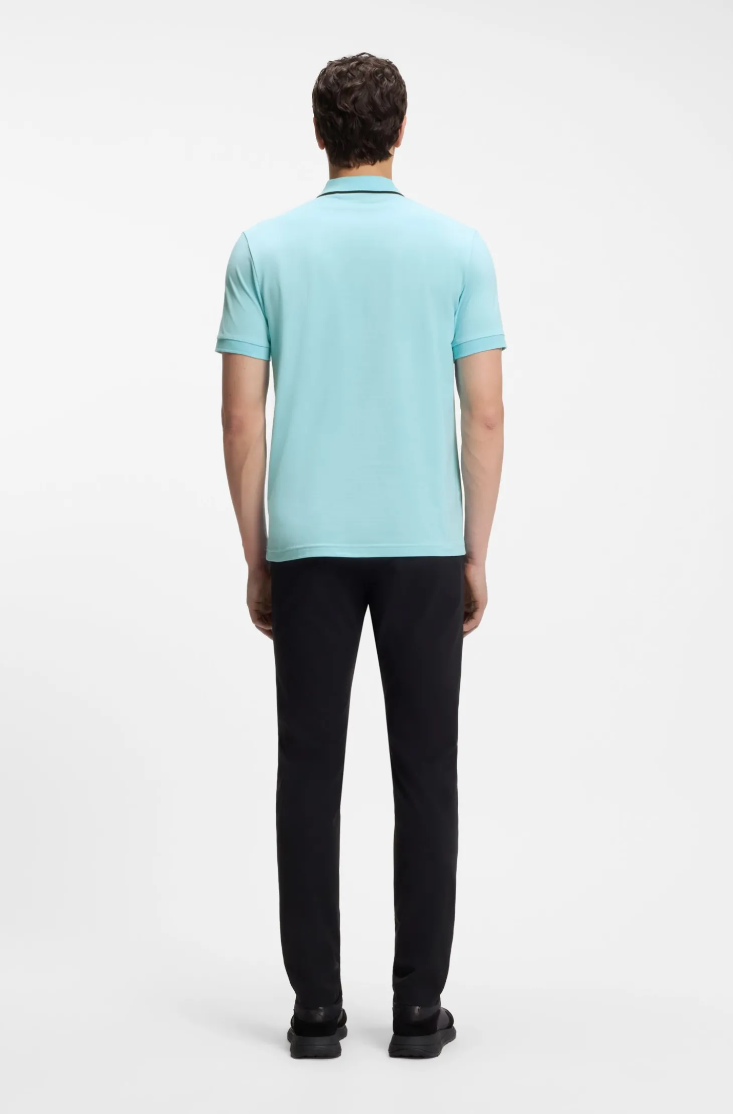 Active Slim-Fit Poloshirt aus feuchtigkeitsregulierender Stretch-Baumwolle