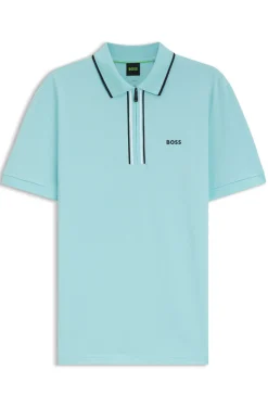 Active Slim-Fit Poloshirt aus feuchtigkeitsregulierender Stretch-Baumwolle