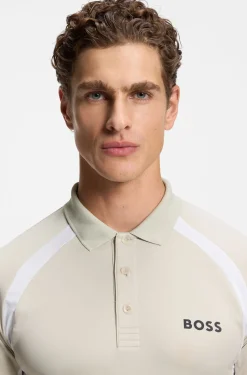 Active Slim-Fit Poloshirt aus schnell trocknendem Stretch-Gewebe