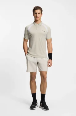 Active Slim-Fit Poloshirt aus schnell trocknendem Stretch-Gewebe