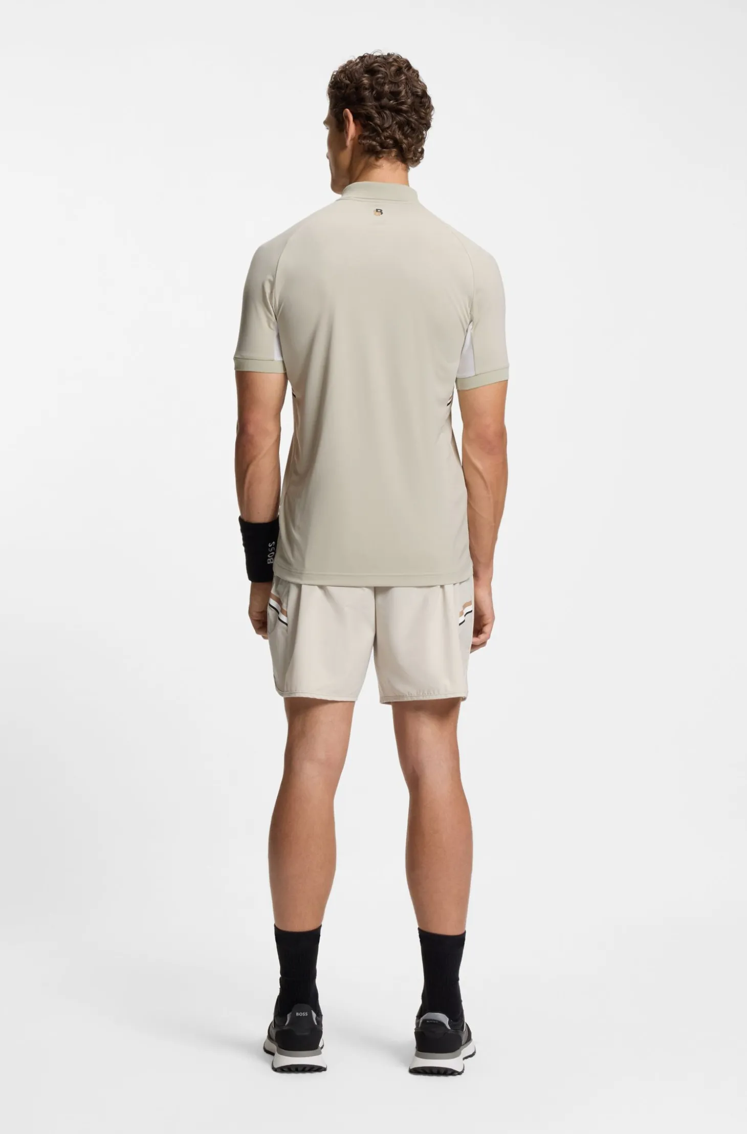 Active Slim-Fit Poloshirt aus schnell trocknendem Stretch-Gewebe