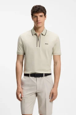 Active Slim-Fit Poloshirt aus feuchtigkeitsregulierender Stretch-Baumwolle