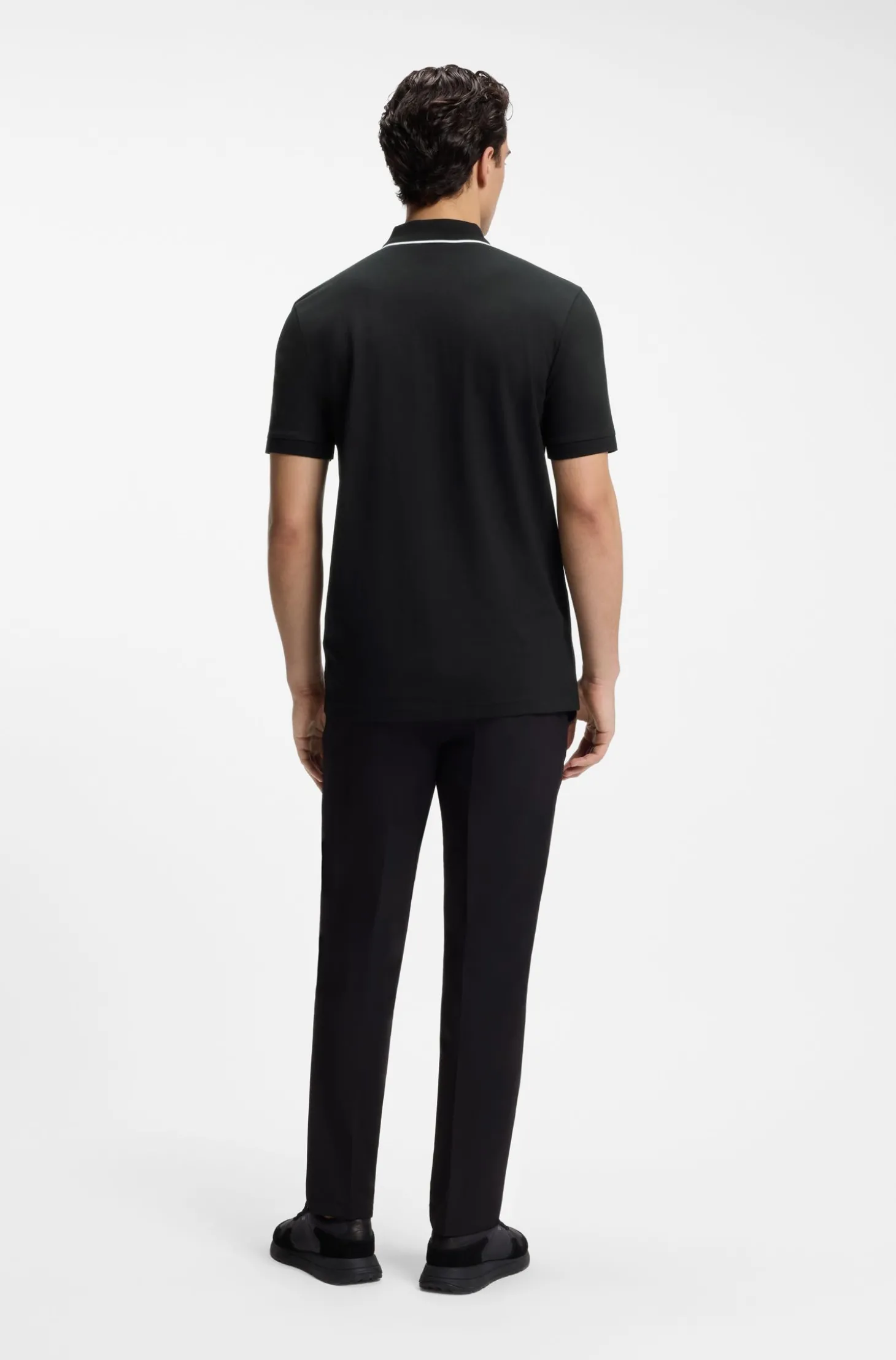 Active Slim-Fit Poloshirt aus feuchtigkeitsregulierender Stretch-Baumwolle