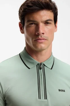 Active Slim-Fit Poloshirt aus feuchtigkeitsregulierender Stretch-Baumwolle