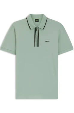 Active Slim-Fit Poloshirt aus feuchtigkeitsregulierender Stretch-Baumwolle