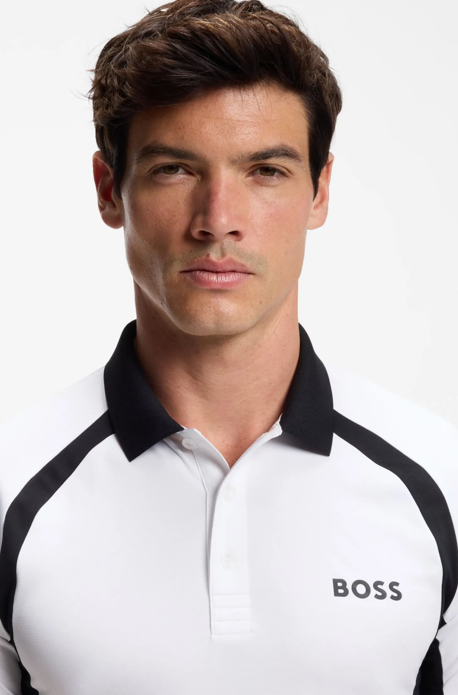 Active Slim-Fit Poloshirt aus schnell trocknendem Stretch-Gewebe