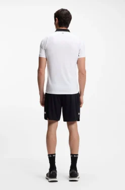 Active Slim-Fit Poloshirt aus schnell trocknendem Stretch-Gewebe