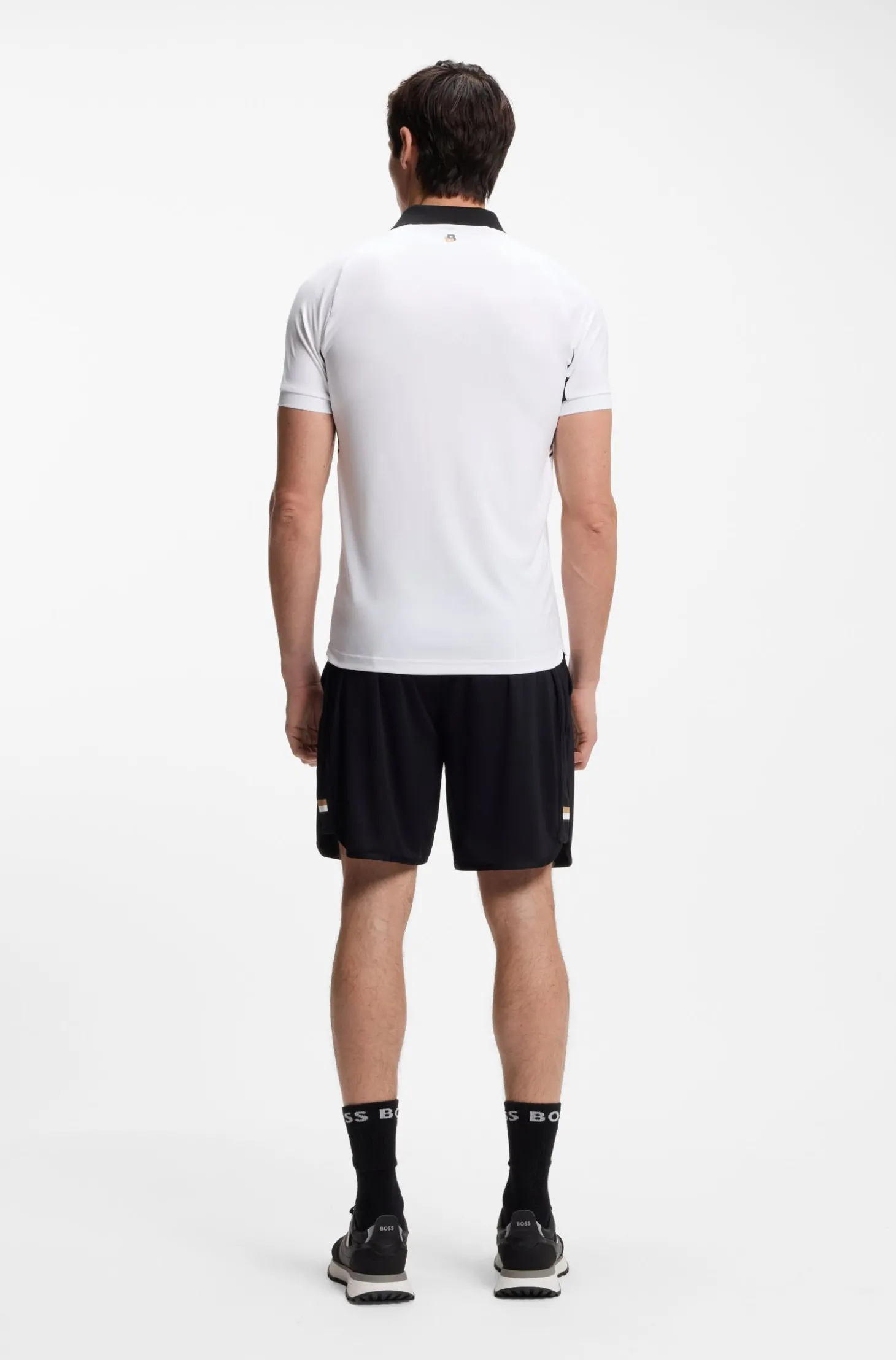 Active Slim-Fit Poloshirt aus schnell trocknendem Stretch-Gewebe
