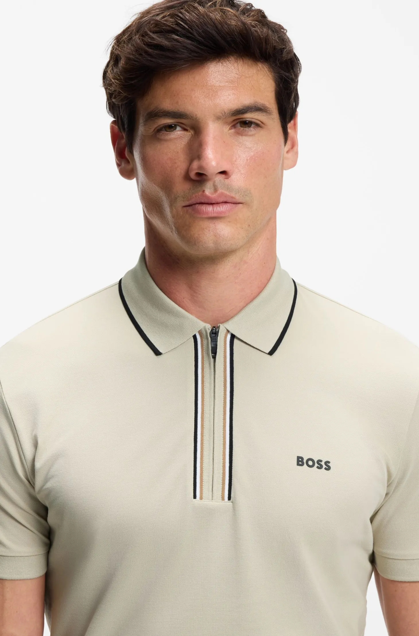 Active Slim-Fit Poloshirt aus feuchtigkeitsregulierender Stretch-Baumwolle