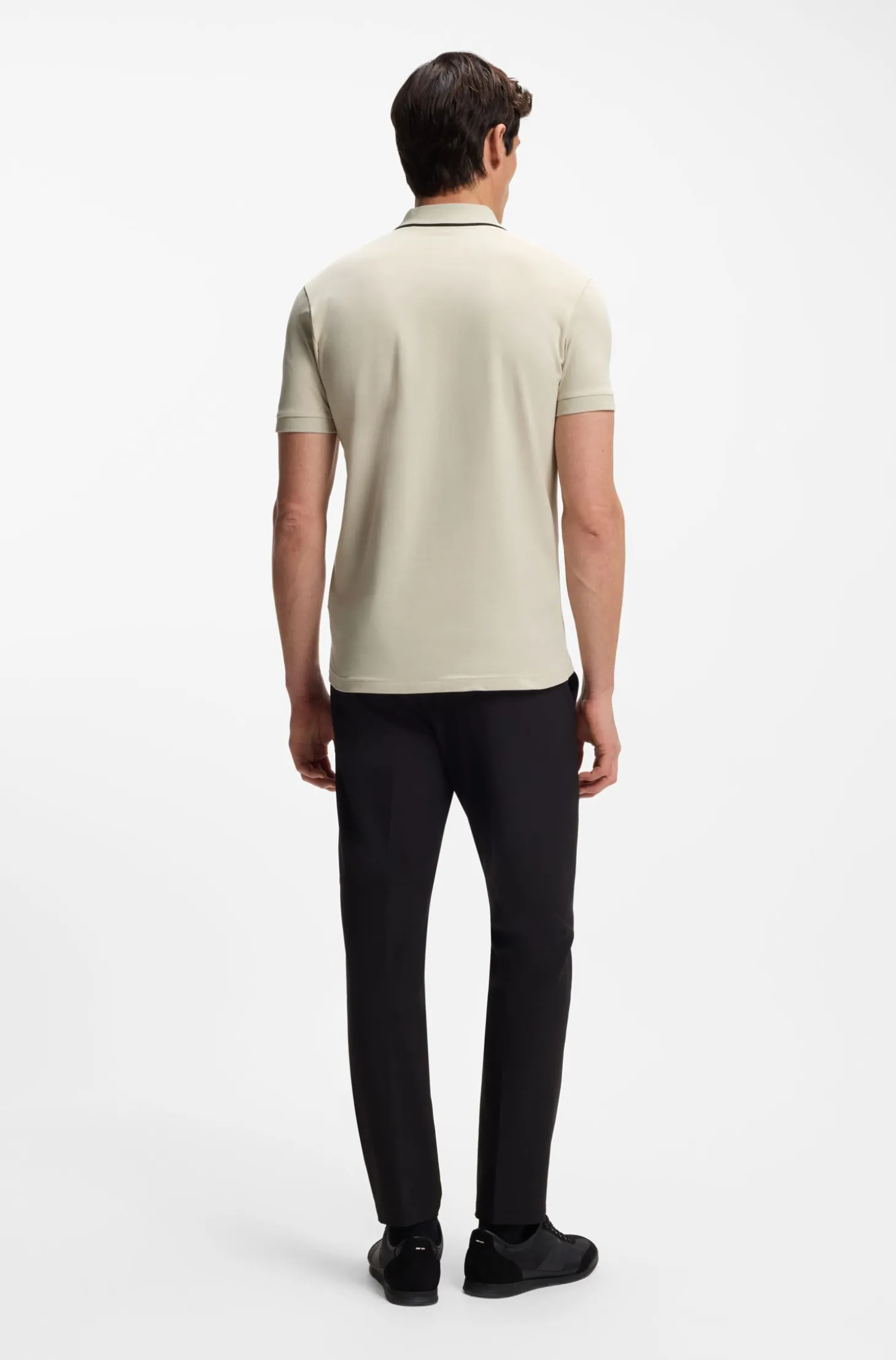 Active Slim-Fit Poloshirt aus feuchtigkeitsregulierender Stretch-Baumwolle