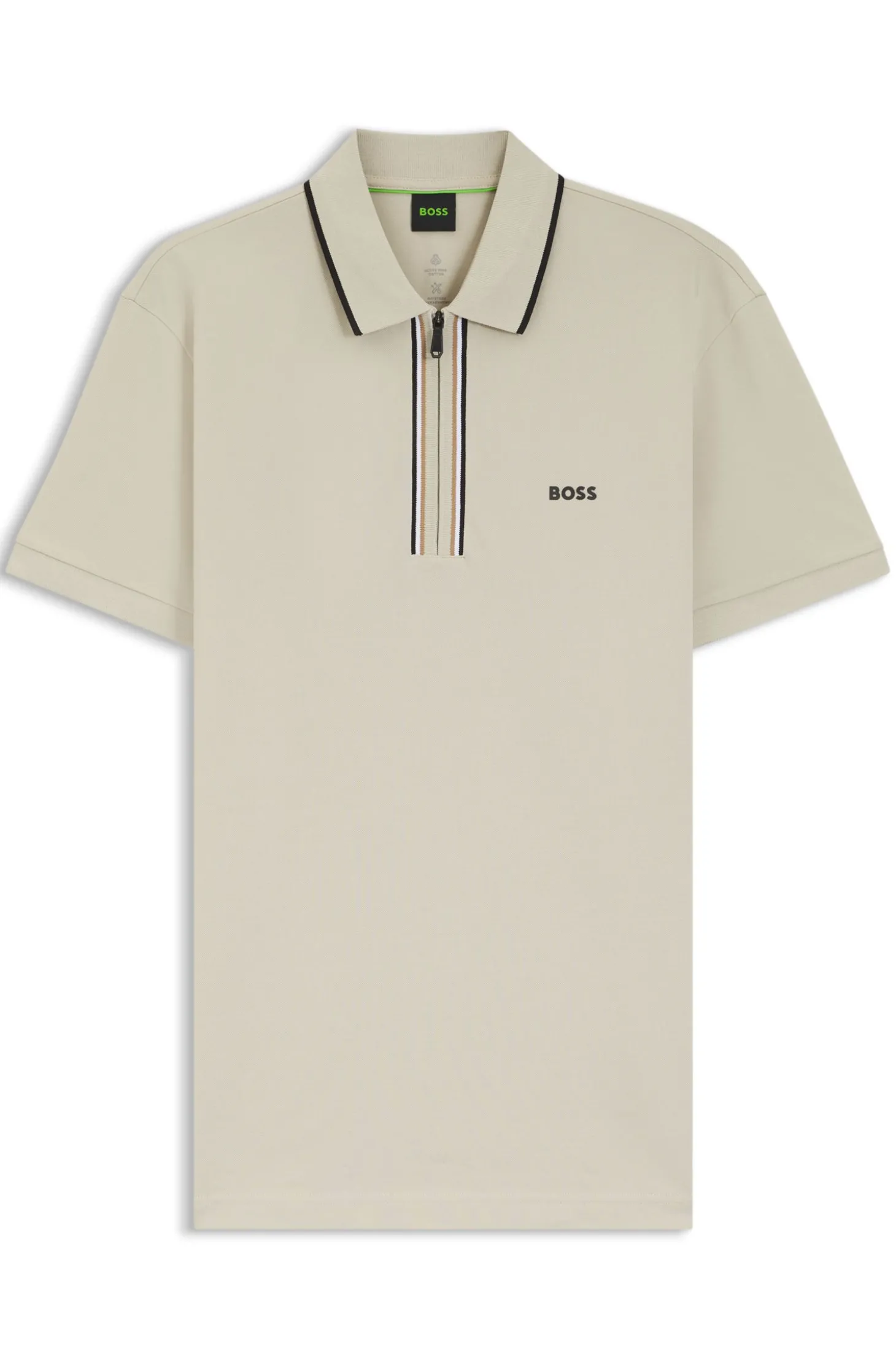 Active Slim-Fit Poloshirt aus feuchtigkeitsregulierender Stretch-Baumwolle