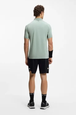Active Slim-Fit Poloshirt aus schnell trocknendem Stretch-Gewebe
