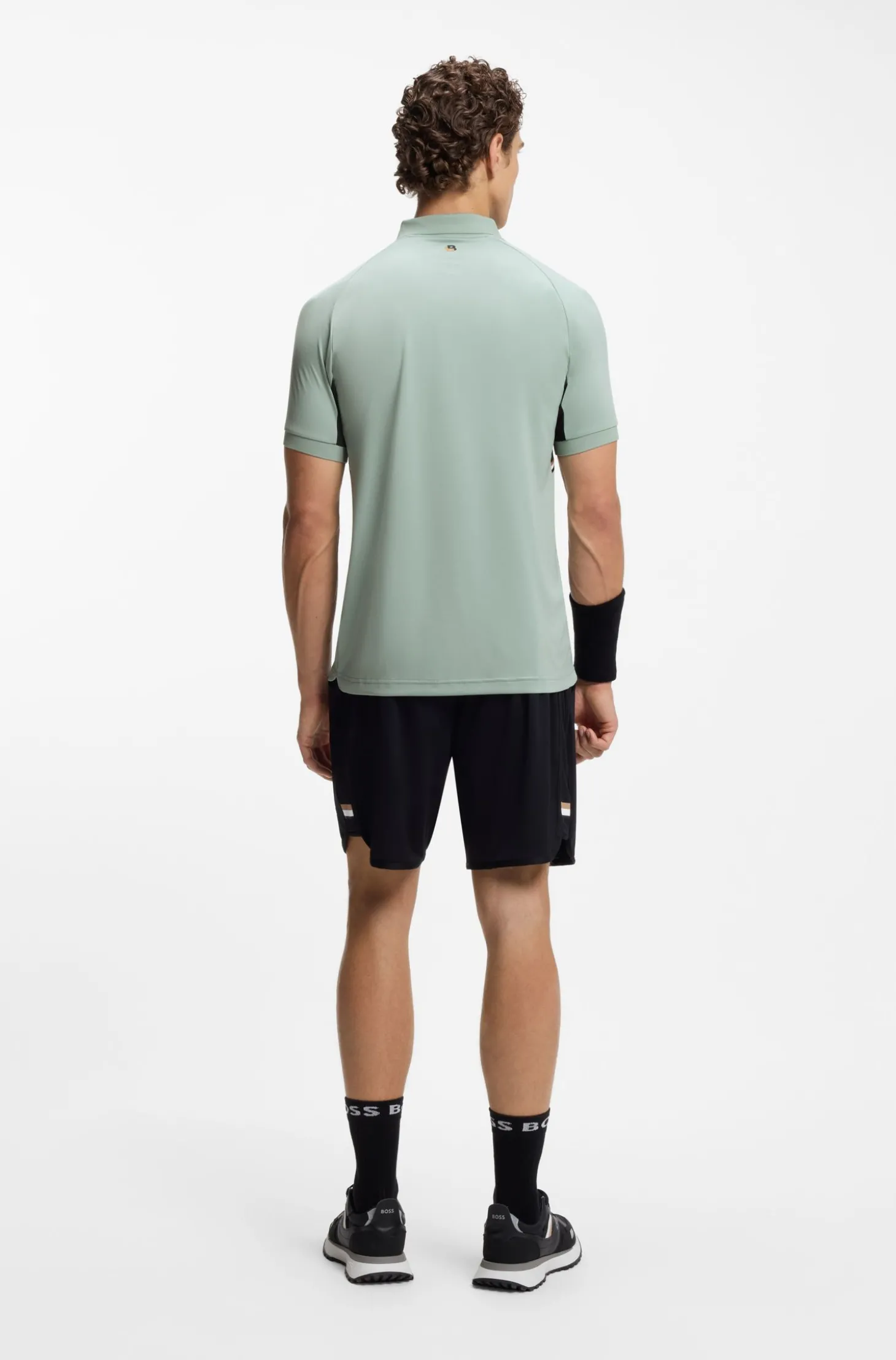 Active Slim-Fit Poloshirt aus schnell trocknendem Stretch-Gewebe