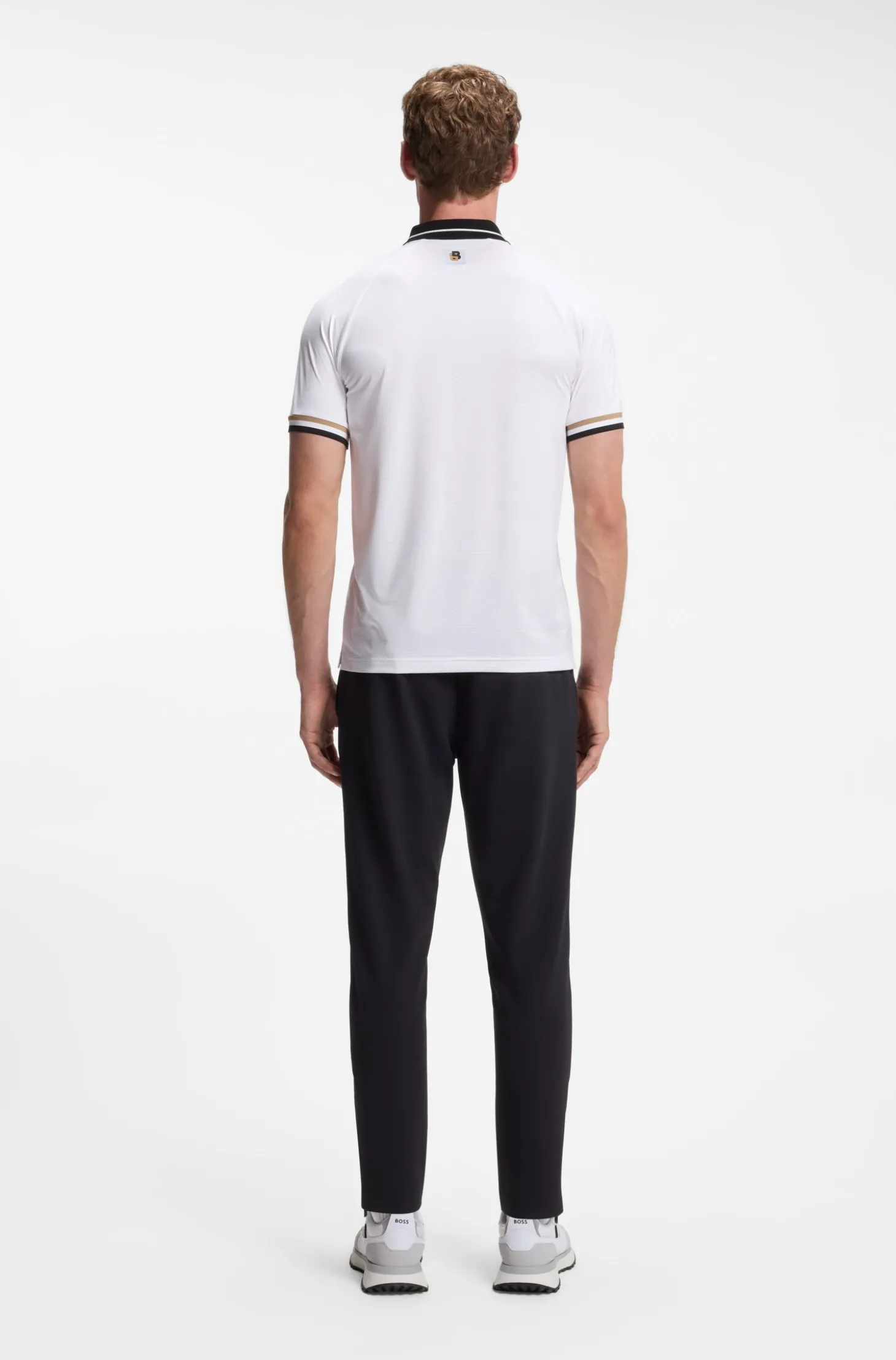 Active Slim-Fit Poloshirt mit Logo-Details