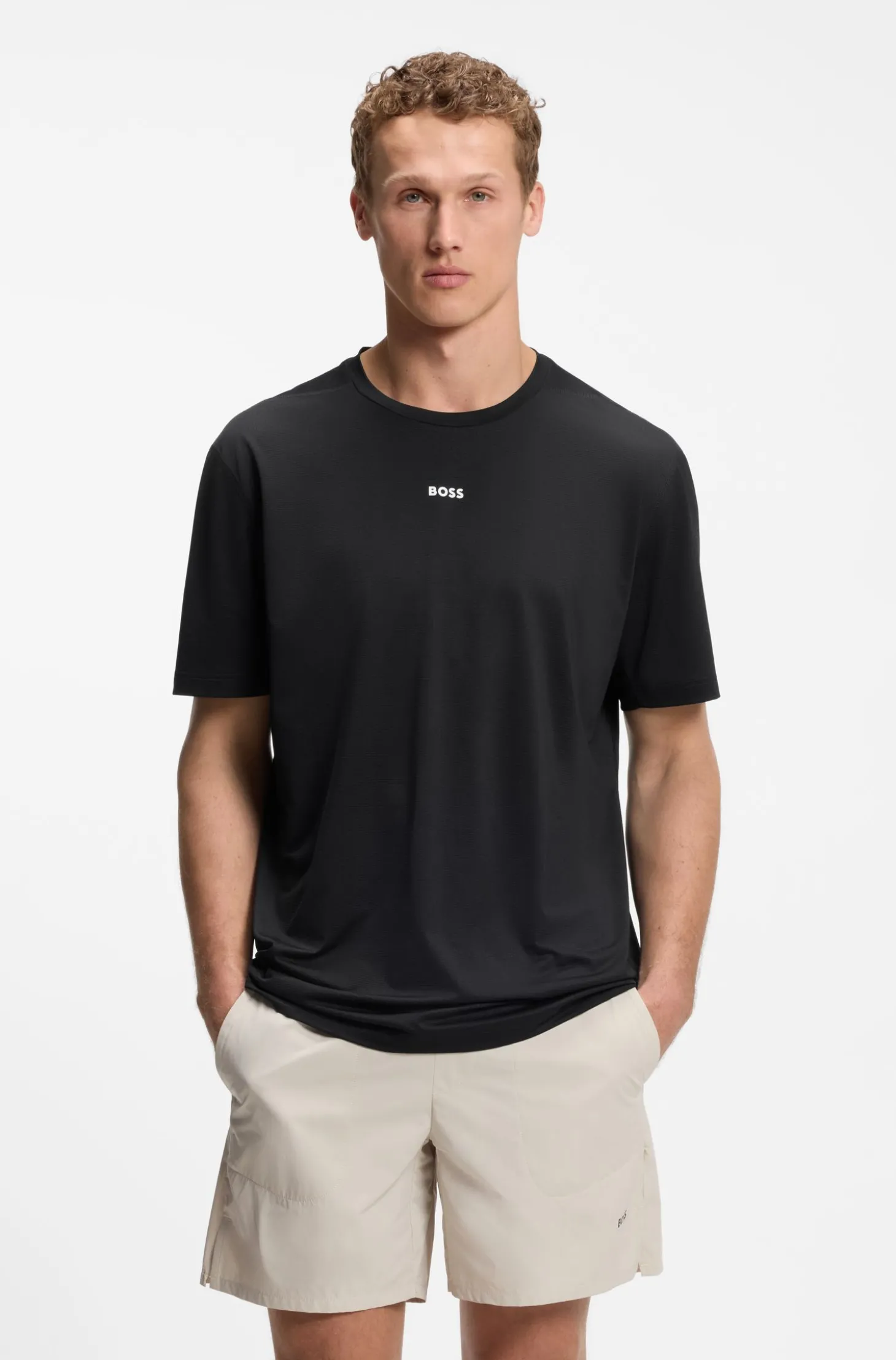 Active Slim-Fit T-Shirt aus schnelltrocknendem Gewebe