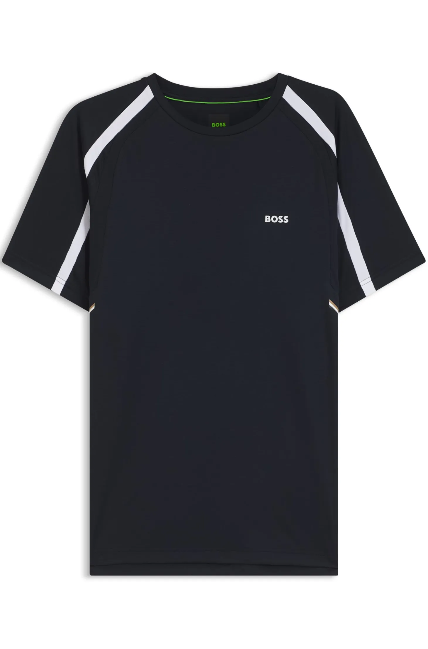 Active Slim-Fit T-Shirt aus Stretch-Gewebe mit kontrastfarbenen Akzenten