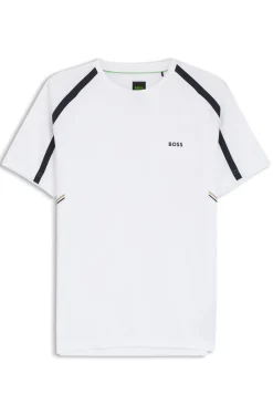 Active Slim-Fit T-Shirt aus Stretch-Gewebe mit kontrastfarbenen Akzenten