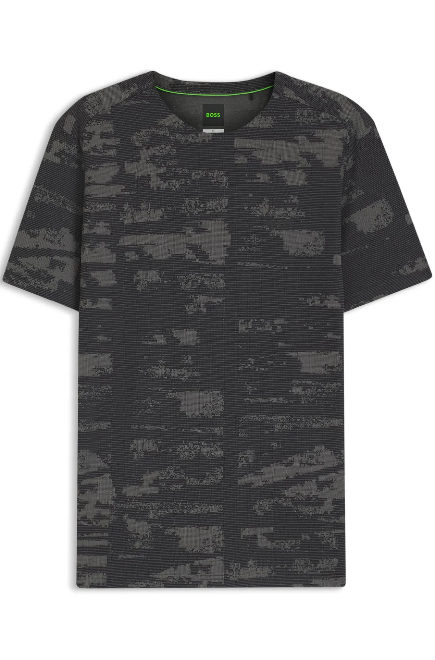 Active Slim-Fit T-Shirt mit Jacquard-Muster