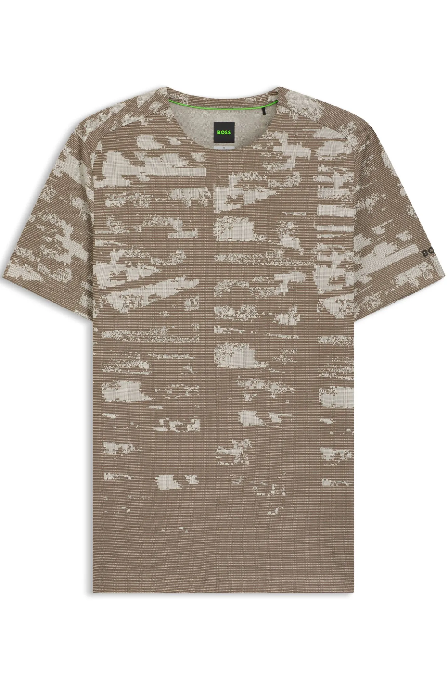 Active Slim-Fit T-Shirt mit Jacquard-Muster