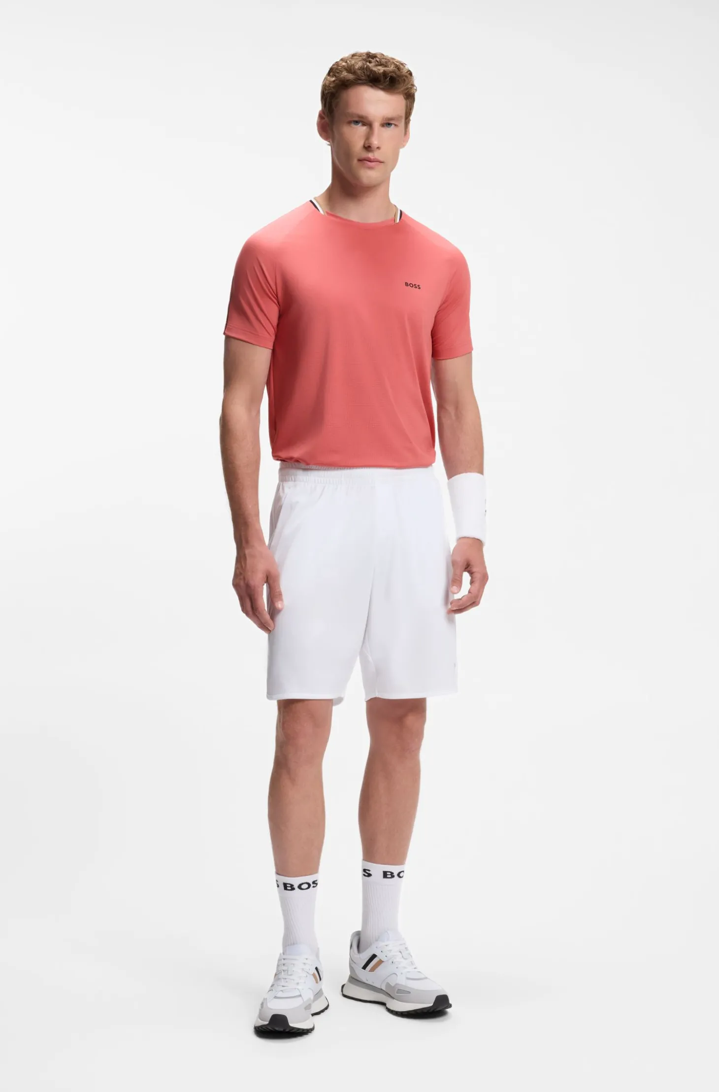 Active Slim-Fit T-Shirt mit Signature-Streifen am Kragen