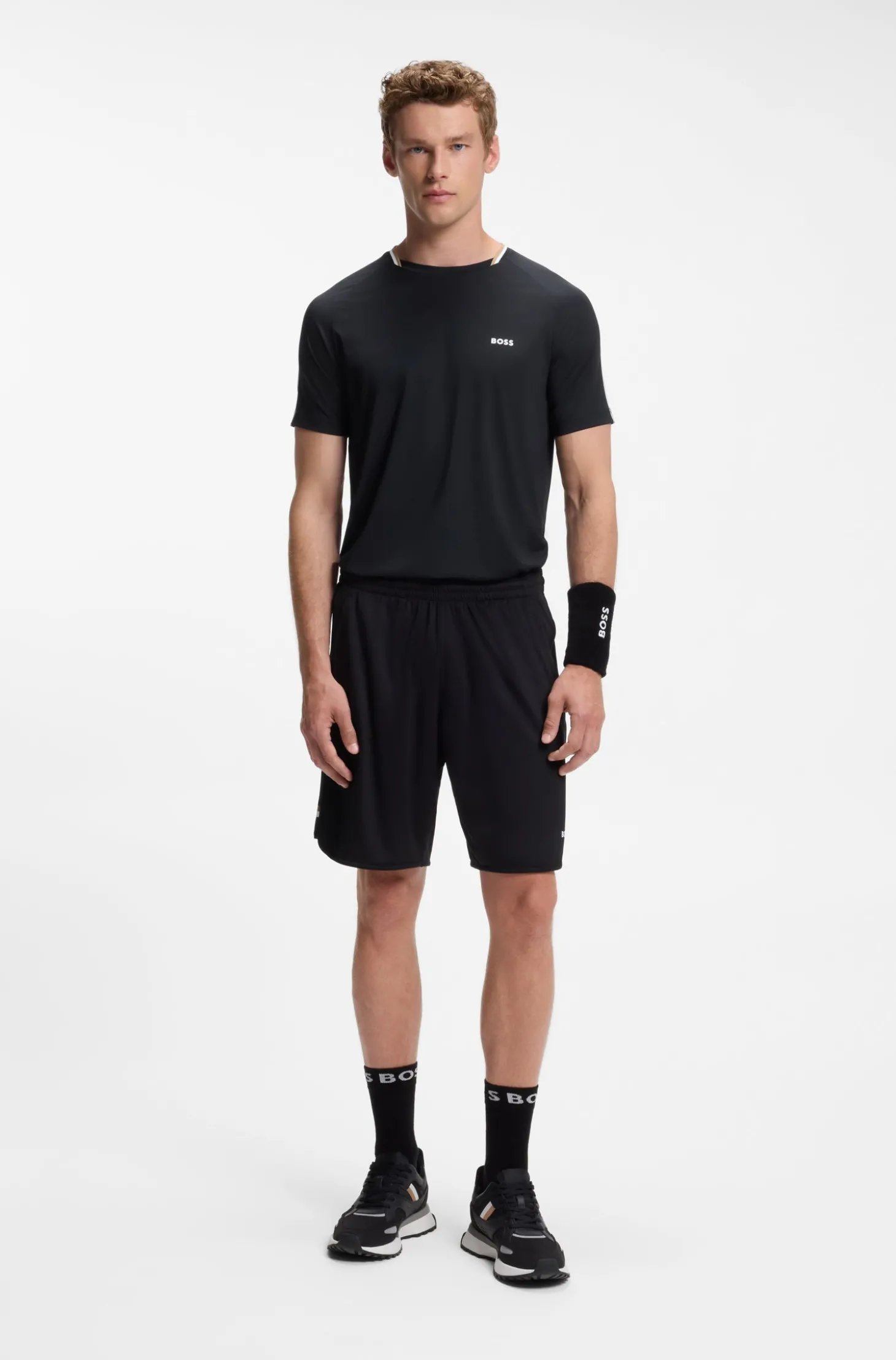 Active Slim-Fit T-Shirt mit Signature-Streifen am Kragen