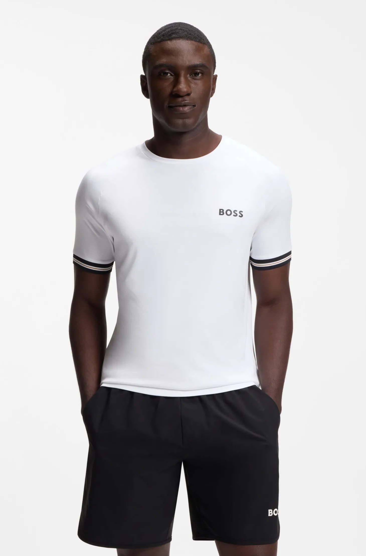 Active Slim-Fit T-Shirt mit Tennisball-Prägung