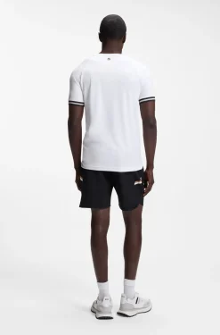 Active Slim-Fit T-Shirt mit Tennisball-Prägung