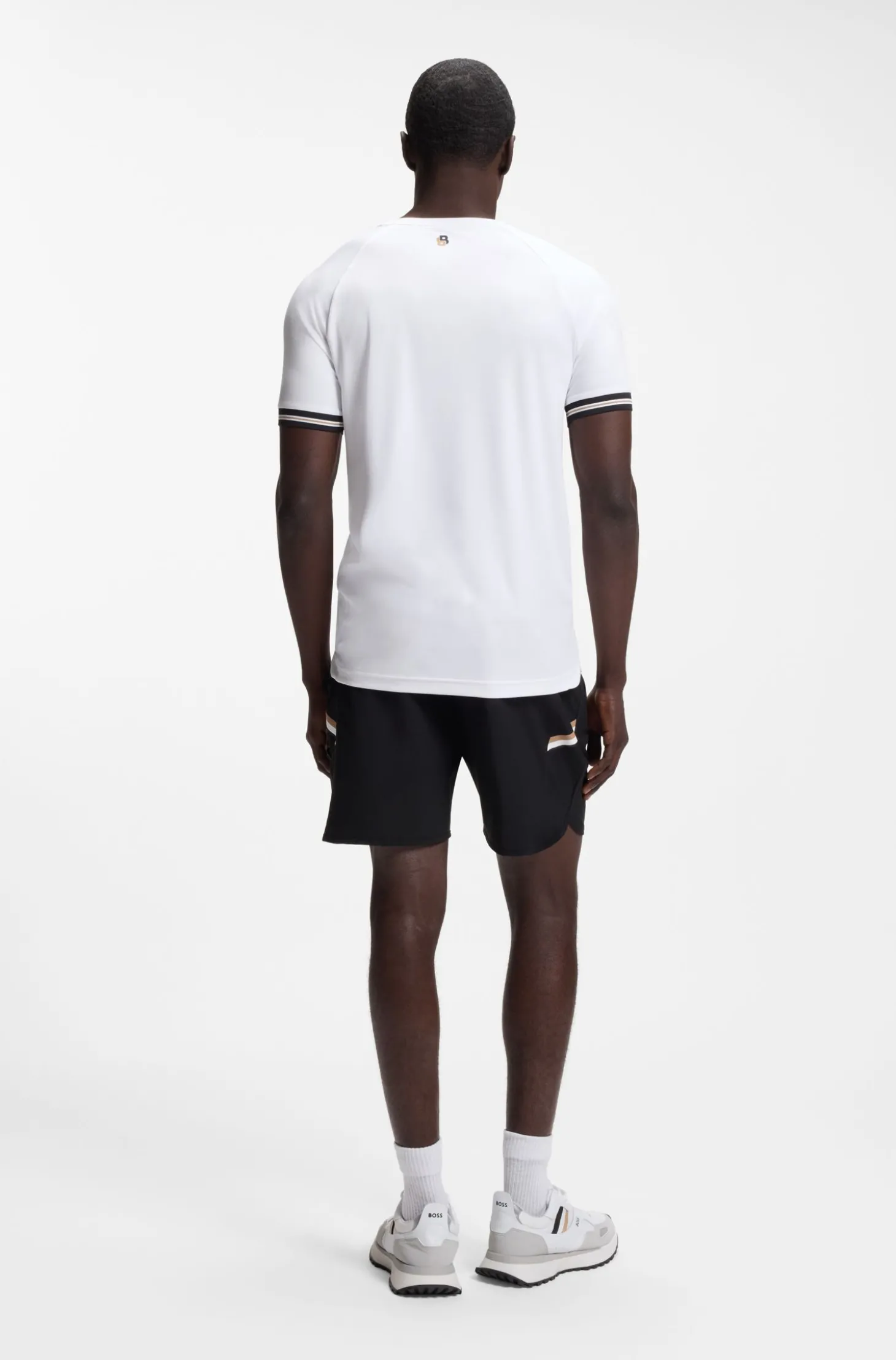 Active Slim-Fit T-Shirt mit Tennisball-Prägung