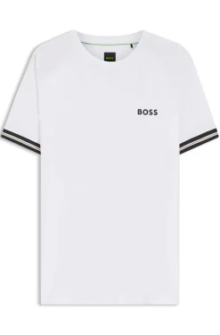 Active Slim-Fit T-Shirt mit Tennisball-Prägung