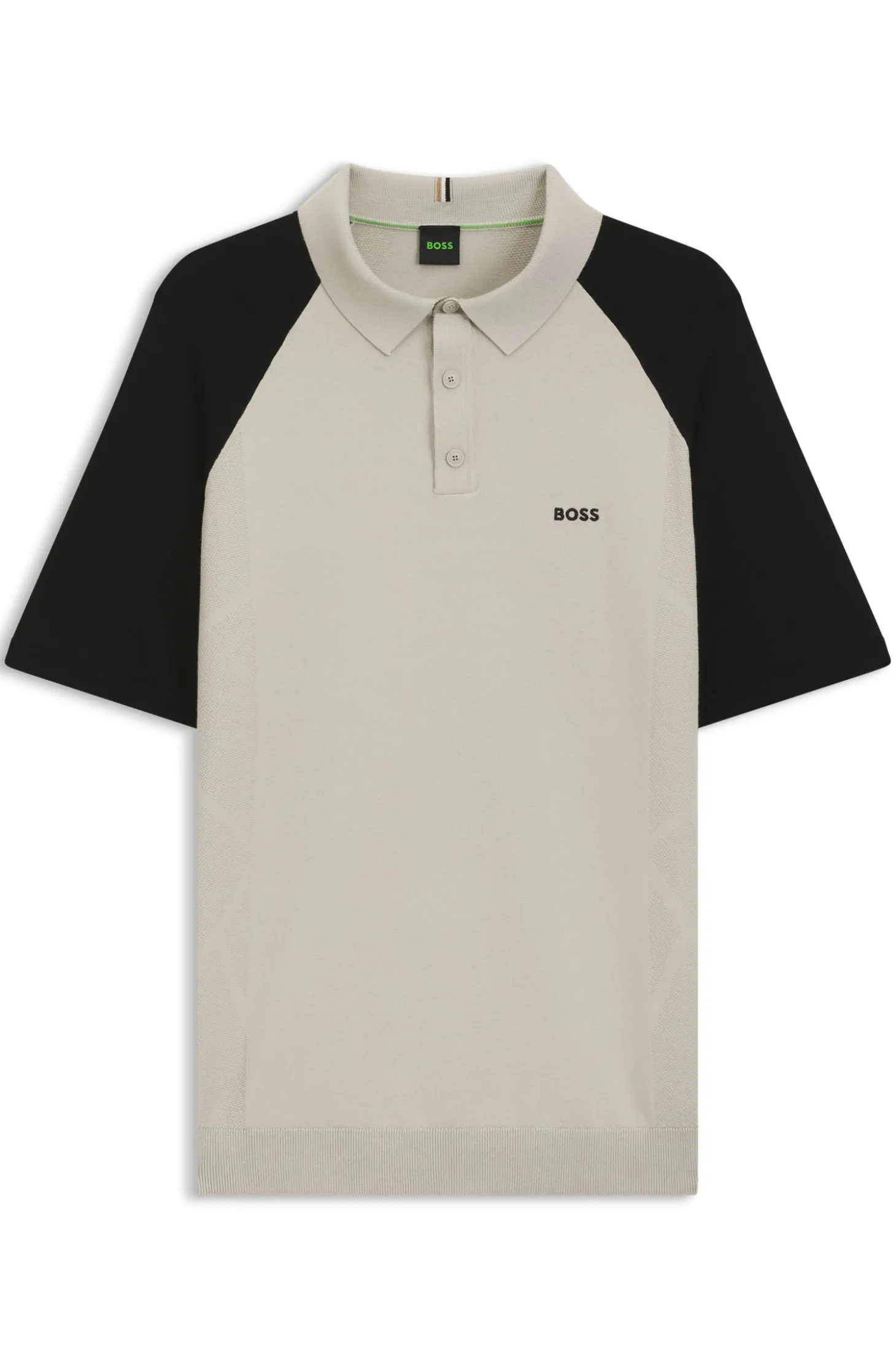 Active Strick-Poloshirt mit Colour-Blocking