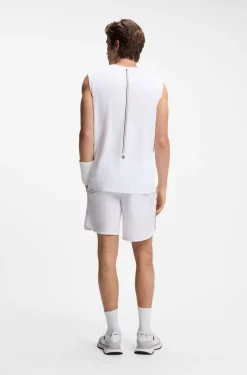 Active Tanktop aus Stretch-Gewebe mit Streifen auf der Rückseite