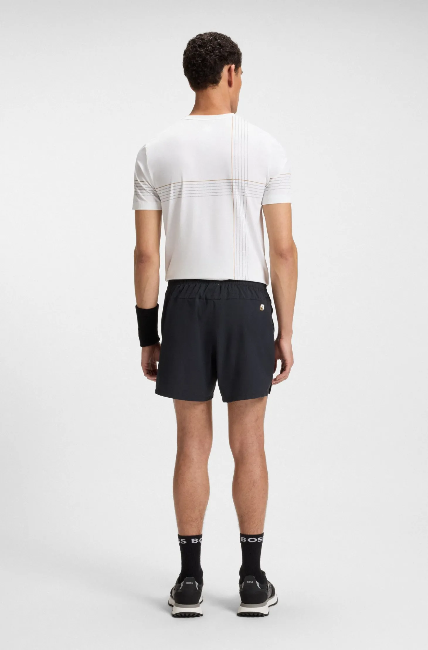 Active Tennis-Shorts aus schnell trocknendem Stretch-Gewebe