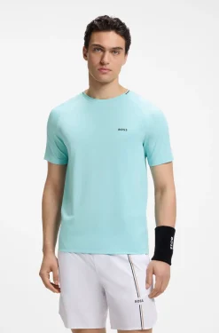 Active T-Shirt aus feuchtigkeitsableitendem Gewebe mit Tennisball-Prägung