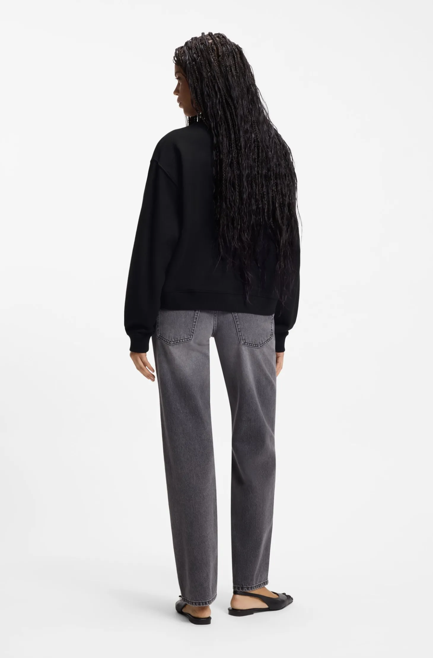 All-gender Sweatshirt aus Baumwoll-Terry mit Herz-Logo