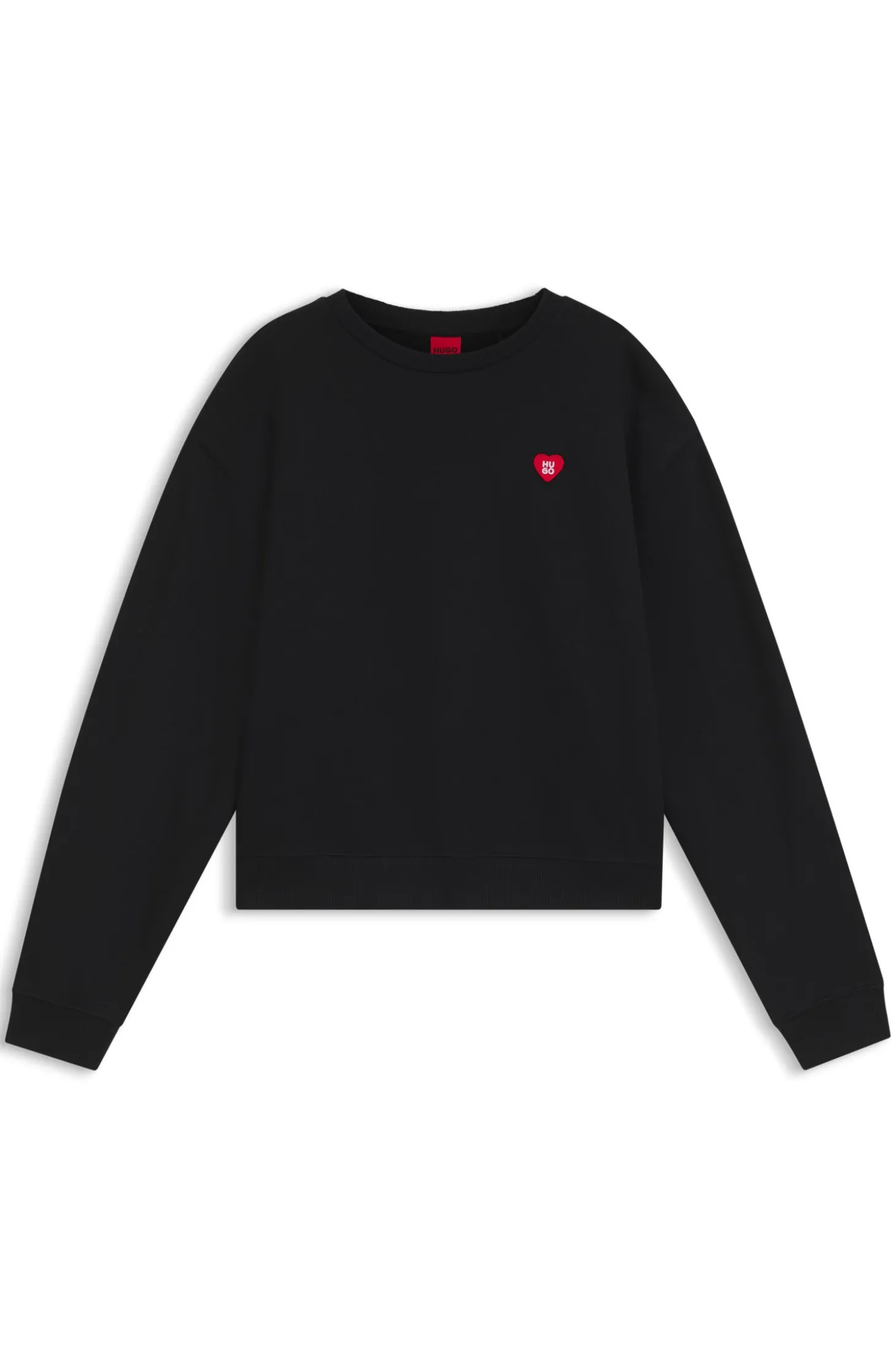 All-gender Sweatshirt aus Baumwoll-Terry mit Herz-Logo